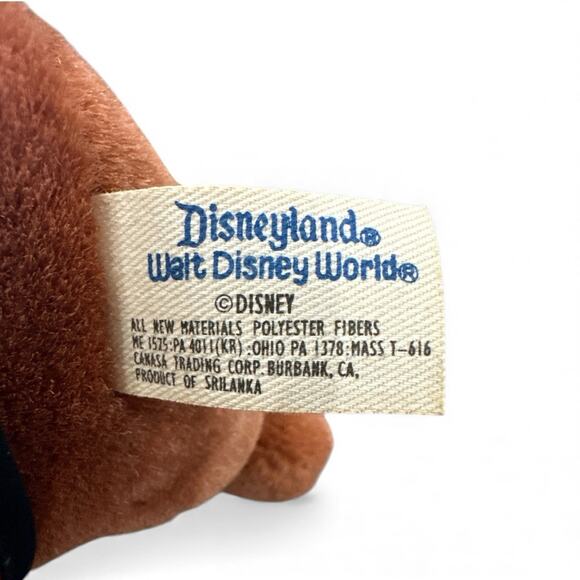 Disneyland Walt Disney World Exclusive China Chip & Dale Bean Plush 11.5” w Tag - Picture 6 of 6